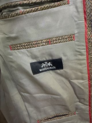 Americana de tweed marrón