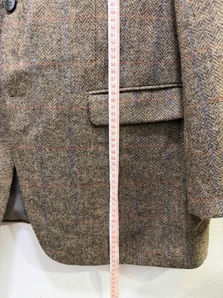 Americana de tweed marrón