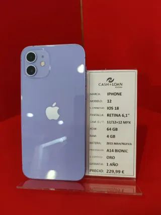 iPhone 12 64GB Lila