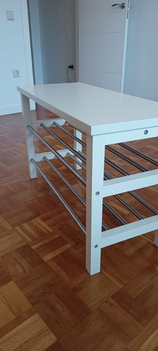 Banco zapatero TJUSIG IKEA Blanco 81x34x50 cm