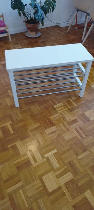 Banco zapatero TJUSIG IKEA Blanco 81x34x50 cm