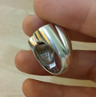 Anillo Tous Oso Negro Plata