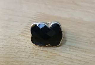 Anillo Tous Oso Negro Plata