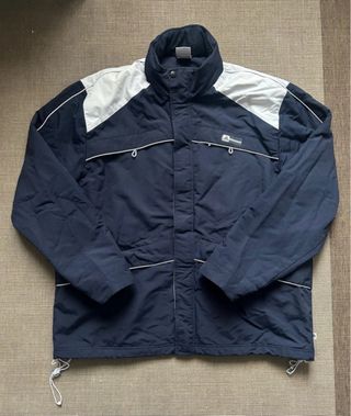 Chaqueta Outdoor Vintage Azul Marino y Blanco