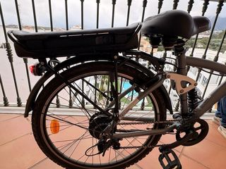 Bicicleta Eléctrica Mujer 26 Gris