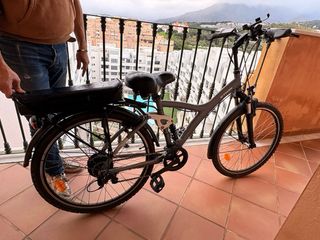 Bicicleta Eléctrica Mujer 26 Gris