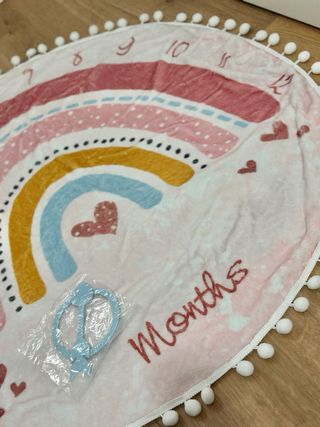 Manta Hitos Bebé Arcoíris 0-12 Meses