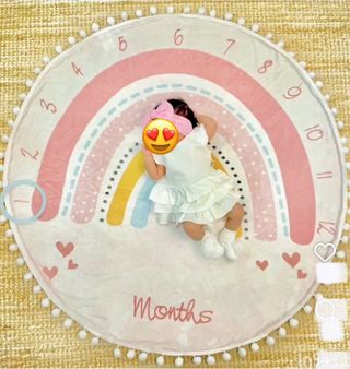 Manta Hitos Bebé Arcoíris 0-12 Meses