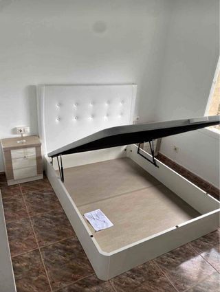 Base Cama Canapé Abatible Blanca
