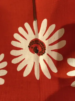 Mantel vintage flores margaritas