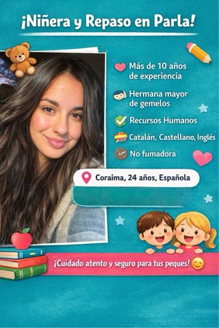 Repaso y cuidado de niños en parla