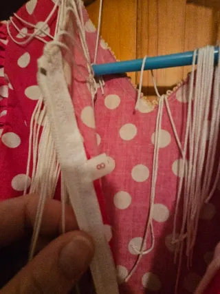 Vestido Flamenca Lunares Rojo y Blanco