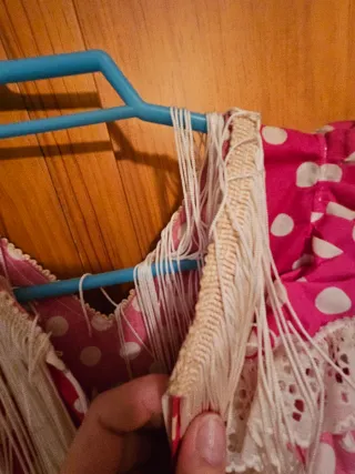 Vestido Flamenca Lunares Rojo y Blanco