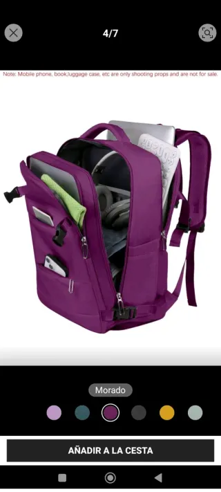 Mochila multifunción roja