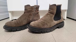 Stivaletti donna camoscio marrone