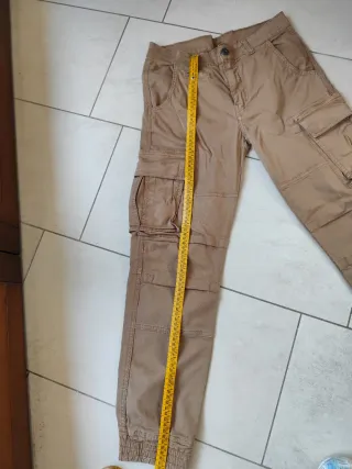 Jeans cargo scout beige taglia XXS ragazzo