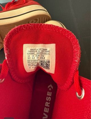 Converse All Star Rojas Talla 37