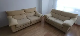 Sofás 3+2 plazas tela beige
