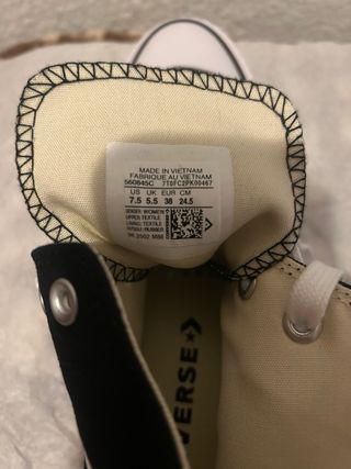 Converse plataforma negras mujer