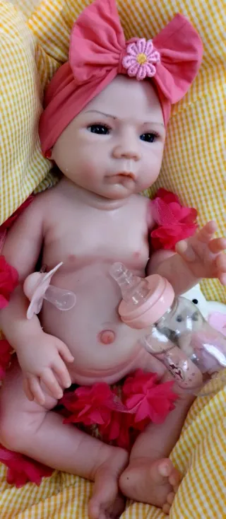 Bebé Reborn Silicona Completa 49 cm