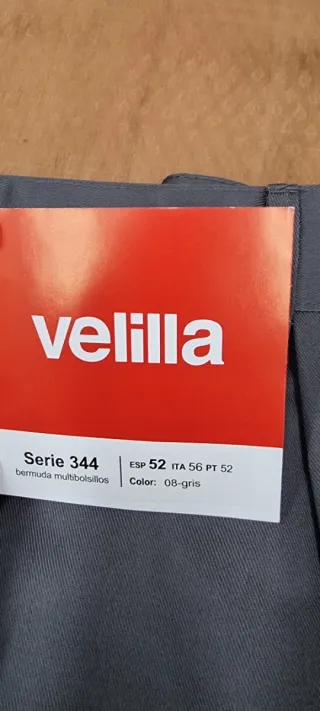 Bermuda Trabajo Velilla Gris Talla 52