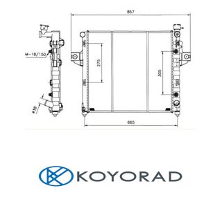 Radiador JEEP Grand Cherokee II 4.7 V8 (4x4) 99-05