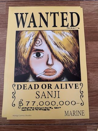 Lote 6 Posters One Piece Roronoa Zoro