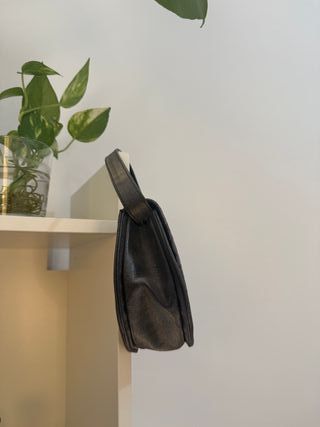 bolso de mano vintage plateado // clutch