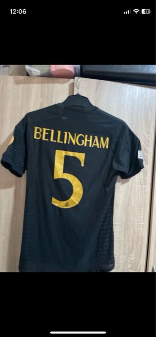 Camiseta Real Madrid Adidas Negra Dorada