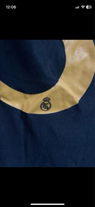 Camiseta Real Madrid Adidas Negra Dorada