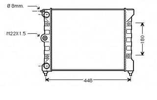 Radiador Seat Terra 89-