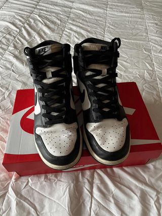 Nike Dunk High Sapatilhas Preto e Branco