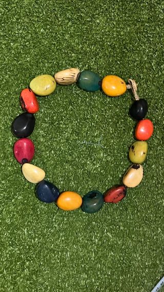 Collar étnico semillas colores