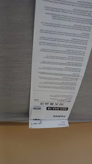 Sillón IKEA modelo PÖANG Madera beige