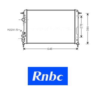 Radiador RENAULT Megane AC 99-