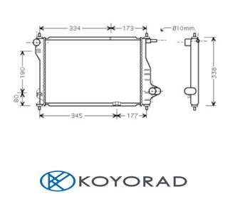 Radiador DAEWOO Matiz 1.0 05-