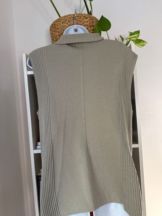 chaleco verde oliva pastel Vintage 90's L/XL