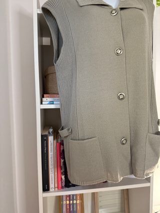 chaleco verde oliva pastel Vintage 90's L/XL