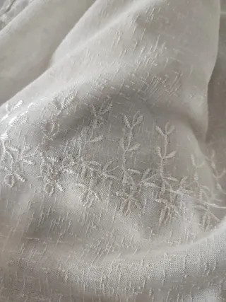 2 Cortinas Antiguas Bordadas 130x268cm