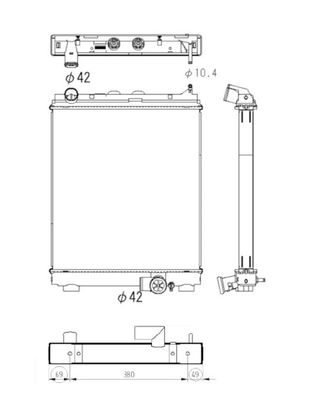 Radiador MITSUBISHI Fuso