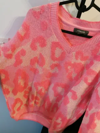 Jersey Primark estampado leopardo rosa