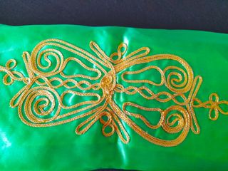 Disfraz Turco Talla Única Verde y Dorado