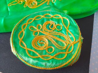 Disfraz Turco Talla Única Verde y Dorado