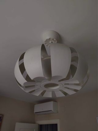 Lámpara de techo Ikea metal blanca