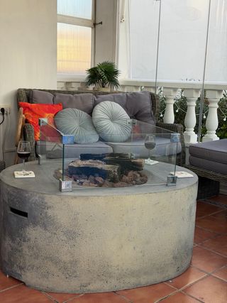 Mesa Fuego Happy Cocoon Gas Jardín/Terraza