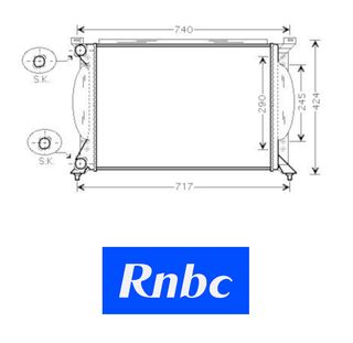 Radiador AUDI A4 01-