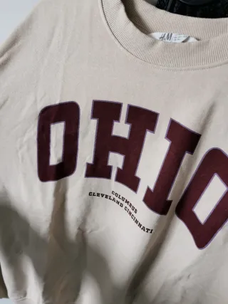 Sudadera H&M Ohio Beige
