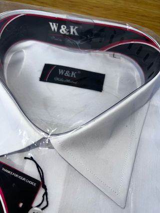 Lote 2 Camisas Manga Corta W&K Blancas