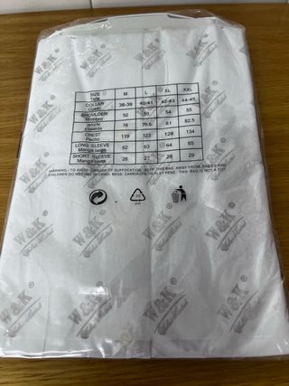 Lote 2 Camisas Manga Corta W&K Blancas