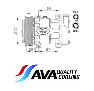 Compresor LANCIA Lybra, Delta II // ALFA ROMEO 145, 146, 147, 156, 166, GT, GTV, Spider // FIAT Bravo, Marea, Stilo